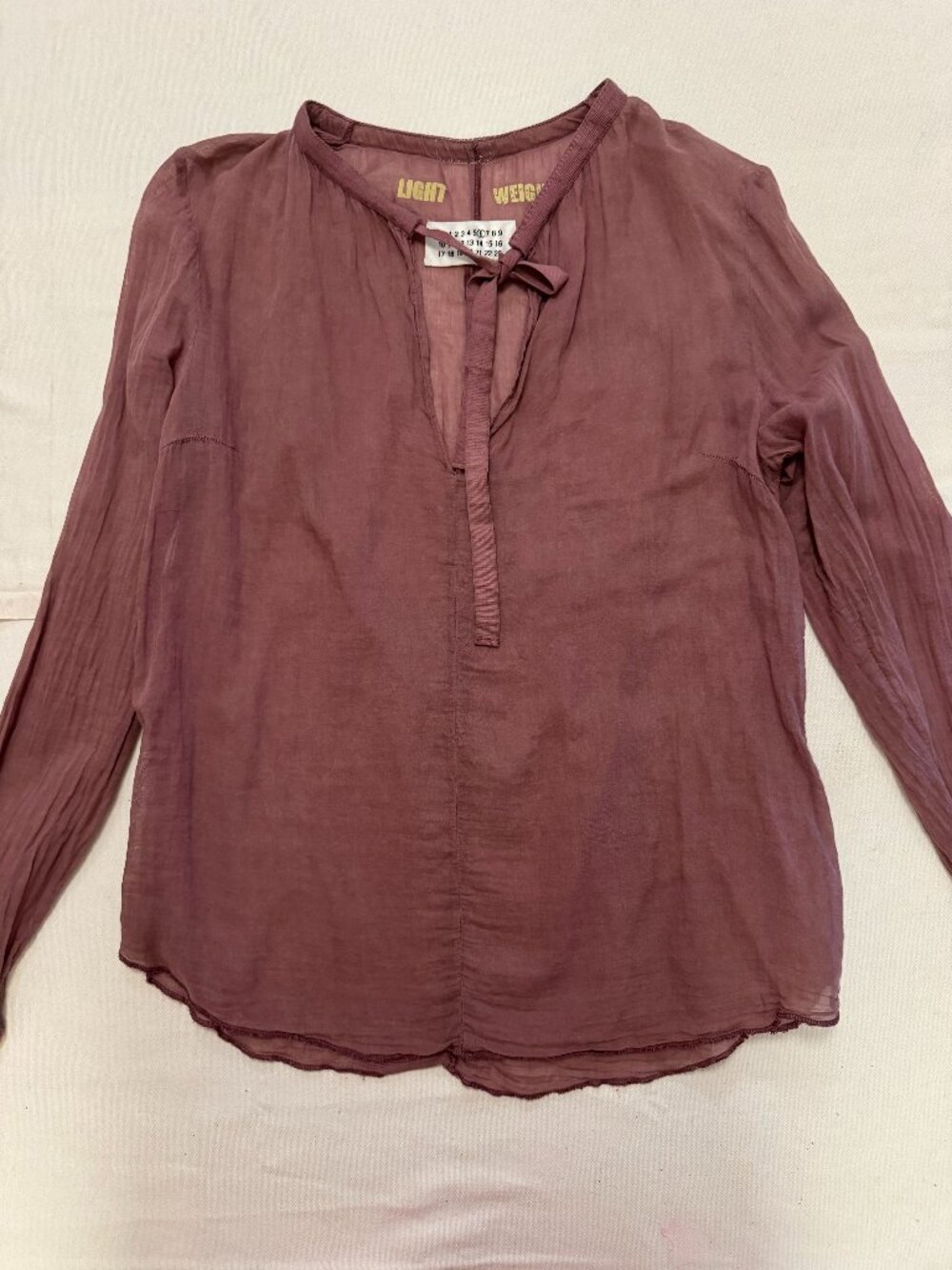 MM6 Maison Margiela Dusty Rose Womens Flowy Blouse